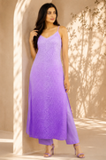 Roséa Ombre Georgette Purple Kurta